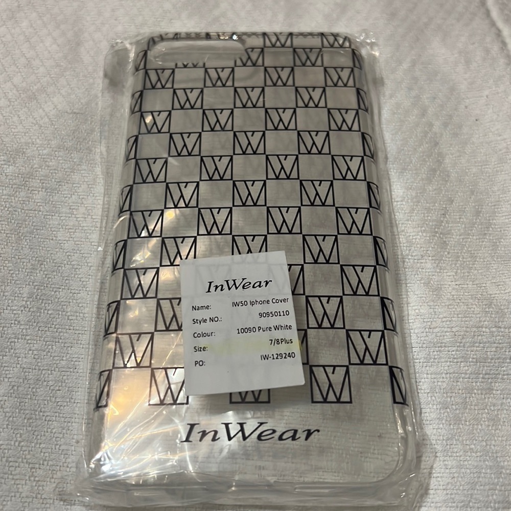 BNWT InWear Clear W’s IPhone 7/8 Plus Case ***$5 FINAL SALE***